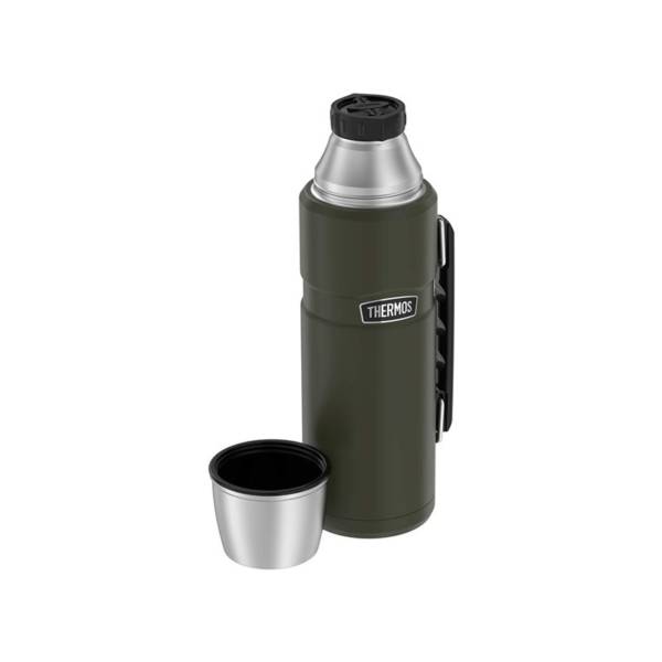 Termoska na nápoje s madlem - voj. zelená - 1,2l - Image 2